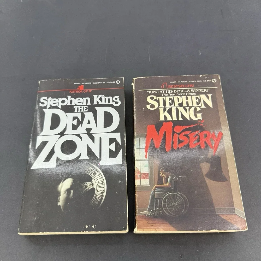 Lot Of 2 Paperback Stephen King Books Misery The Dead Zone